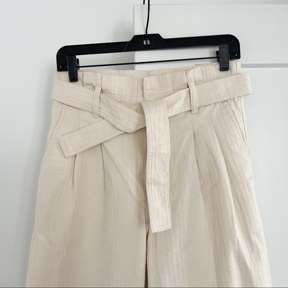 Madewell Herringbone Paperbag Pant - Picture 6 of 9